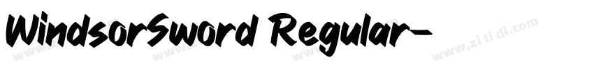 WindsorSword Regular字体转换